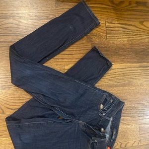 Level 99 Skinny Straight Dark Jeans